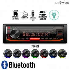 Rádio Automotivo Bluetooth USB Mp3 Am/Fm LEY-1853A Lehmox